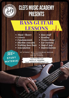 Clefs Music Academy-BASS GUITAR LESSONS