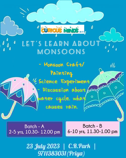 Curious Minds DIY-LETS LEARN ABOUT MONSOONS