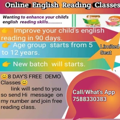 English Classes-Oline English Reading Classes