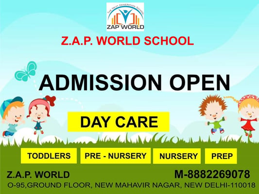 ZAP WORLD School-Admission Open