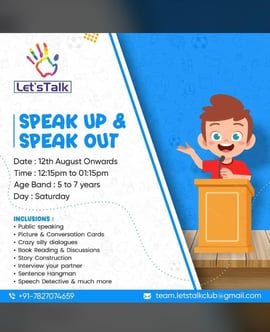 Lets Talk-SPEAK UP & SPEAK OUT