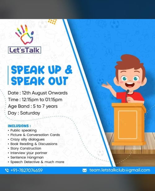 Lets Talk-SPEAK UP & SPEAK OUT