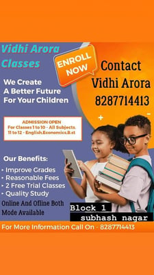 Tuitions N Classes-Vidhi Arora Classes