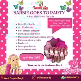 Skillful minds-BARBIE GOES TO PARTY Fun Workshop