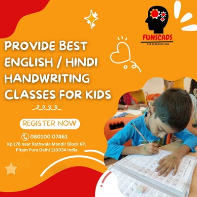 Funscads-English/Hindi Handwriting Classes