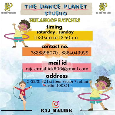 THE DANCE PLANET STUDIO-HULAHOOP BATCHES