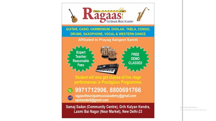 Ragaas The Unique Music Academy-Dance & Music Classes