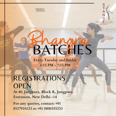 Stance Dance Studio-Bhangra Batches