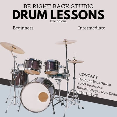 BE RIGHT BACK STUDIO-DRUM LESSONS