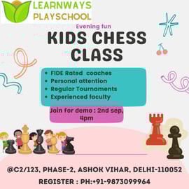 Learnways Playschool-Kids Chess Demo Class