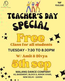 Malang Dance Company-Teachers Day Special For Class for all students