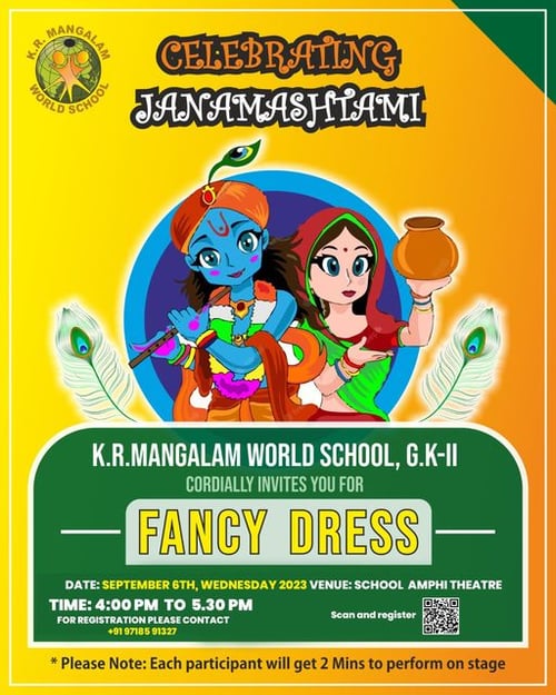 K.R Mangalam-celebrating janmashtami