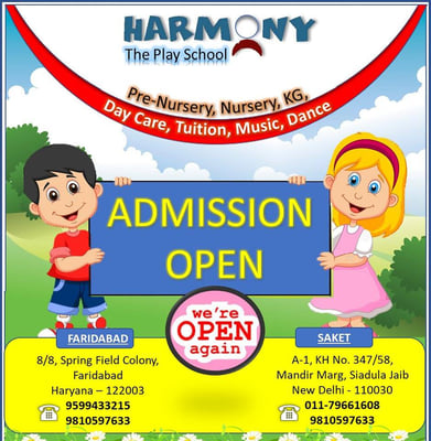 Harmony School-ADMISSION OPEN