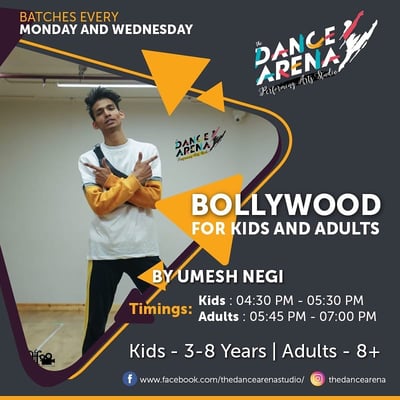 The Dance Arena-BOLLYWOOD FOR KIDS AND ADULTS BY UMESH NEGI