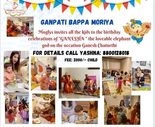 Moglys Gurukul-Birthday celebrations of GANESHA