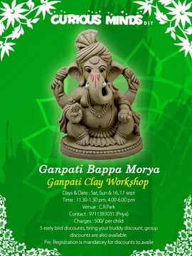 Curious Minds DIY-Ganpati Clay Workshop