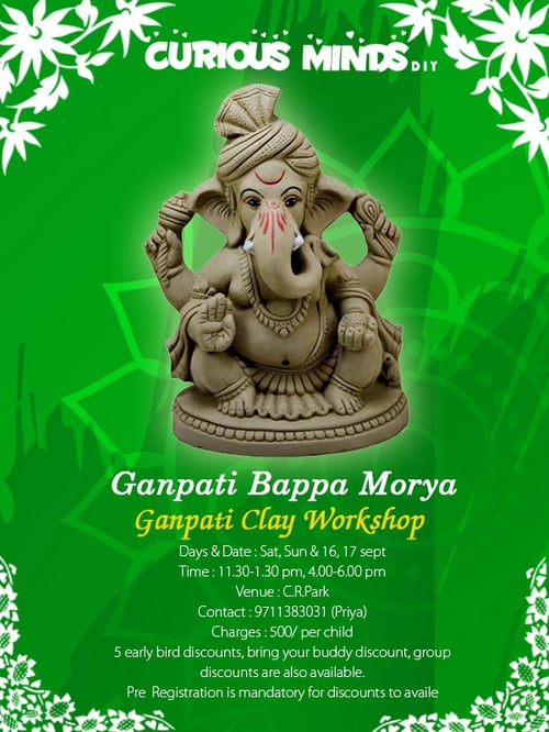 Curious Minds DIY-Ganpati Clay Workshop