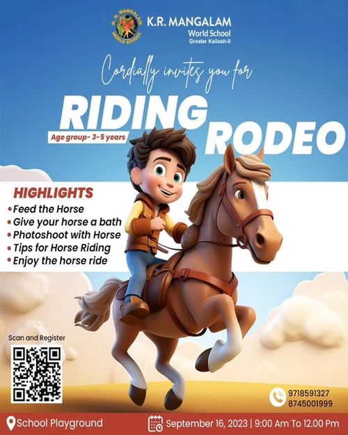 K.R Mangalam-Riding Rodeo