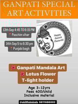 Skillful minds-GANPATI SPECIAL ART ACTIVITIES