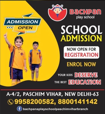 Bachpan A play school-Admission Open