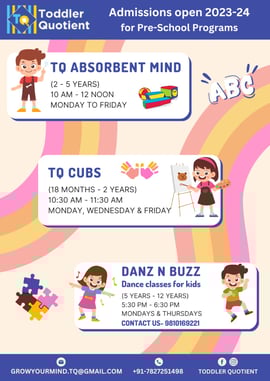 Toddler Quotient-Admissions Open Preschool programs