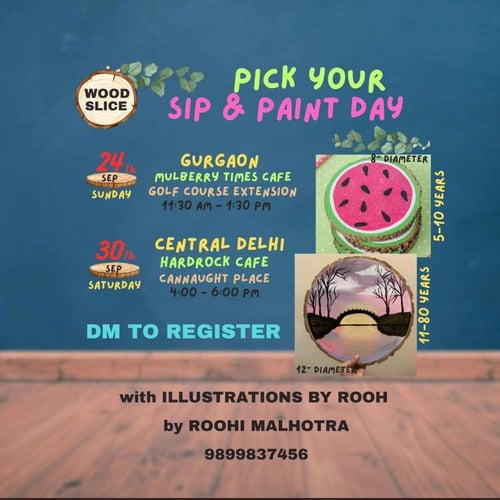 Roohi Malhotra-PICK YOUR SIP & PAINT DAY (8 Diameter)