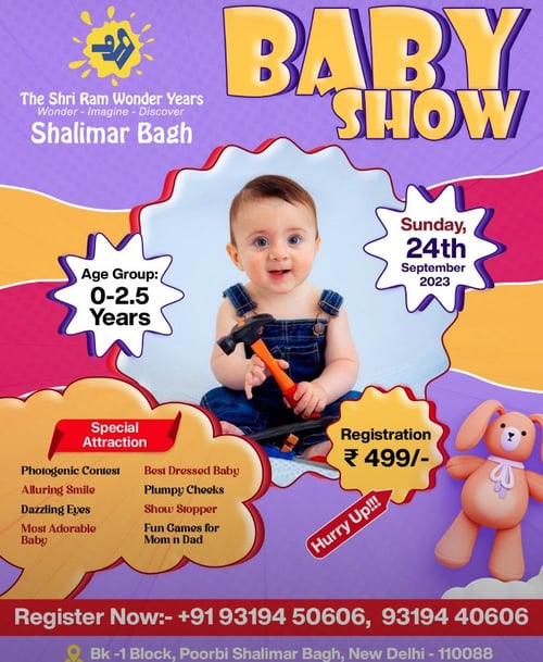 The Shri Ram Wonder Years-Baby show