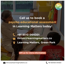 Learning Matters- psycho-educational assessment