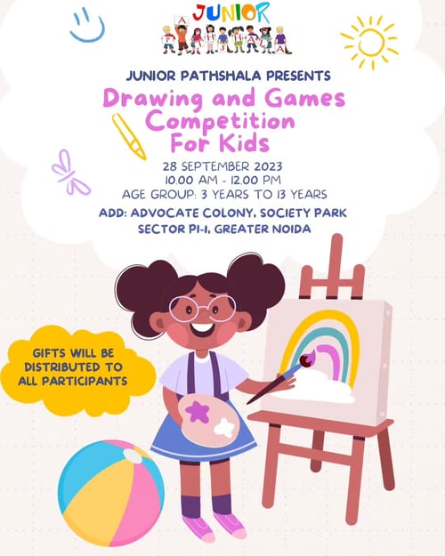 Junior Pathshala-Drawing and Games Competition For Kids
