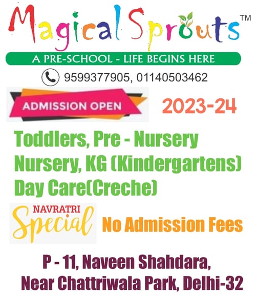 Magical Sprouts Pre School-Navratri Special offer