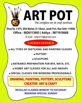 Art pot -the complete art and craft institute-Art & Craft Courses