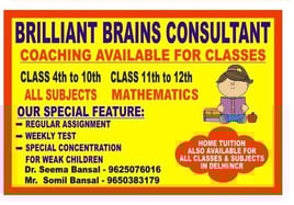 Brilliant Brains Consultant-Coaching & Home Tuitions
