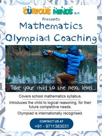 Curious Minds DIY-Mathematics Olympiad Coaching