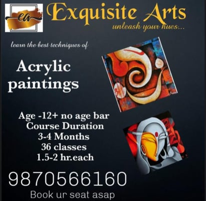 Exquisite Arts-Acrylic paintings Course