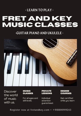 Fret and Key Music Classes-GUITAR PIANO AND UKULELE CLASSES