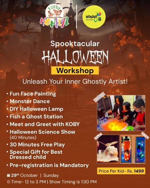 2 Little Monkeyz-Spooktacular HALLOWEEN Workshop