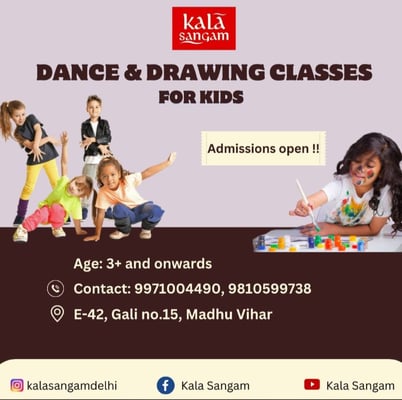 Kala Sangam-DANCE & DRAWING CLASSES