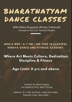 Kimaya Dance & Fitness Academy-BHARATNATYAM DANCE CLASSES