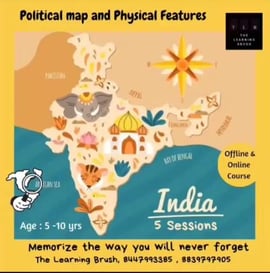 The Learning Brush-Political map and Physical Features Course