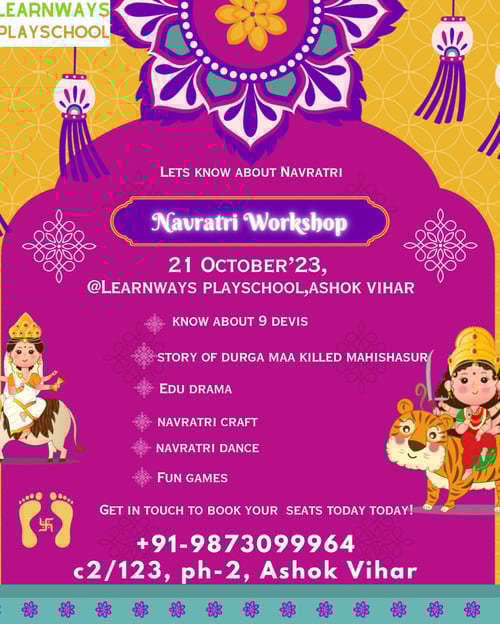 Learnways Playschool-Navratri Workshop