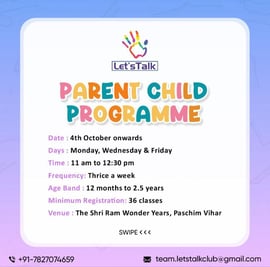 Lets Talk-PARENT CHILD PROGRAMME