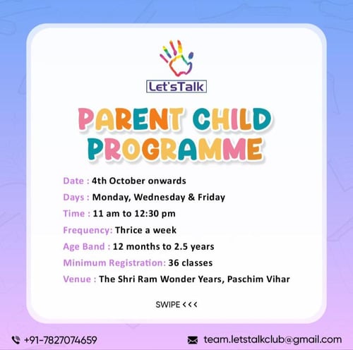 Lets Talk-PARENT CHILD PROGRAMME