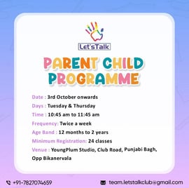 Lets Talk-PARENT CHILD PROGRAMME
