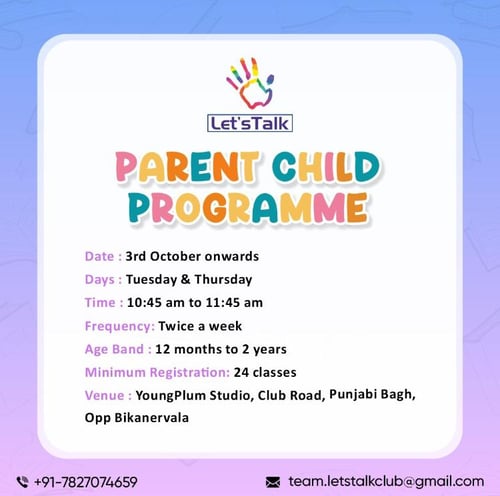 Lets Talk-PARENT CHILD PROGRAMME