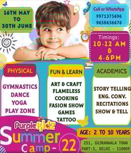 Purplekidz Pre-School Summer Camp