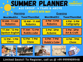 Be A Robonaut - Summer Planner