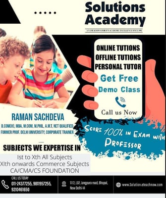 Solutions academy-Home Tuitions