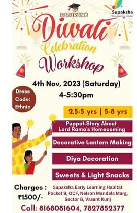 Supaksha Early Learning Habitat-Diwali Celebration Workshop