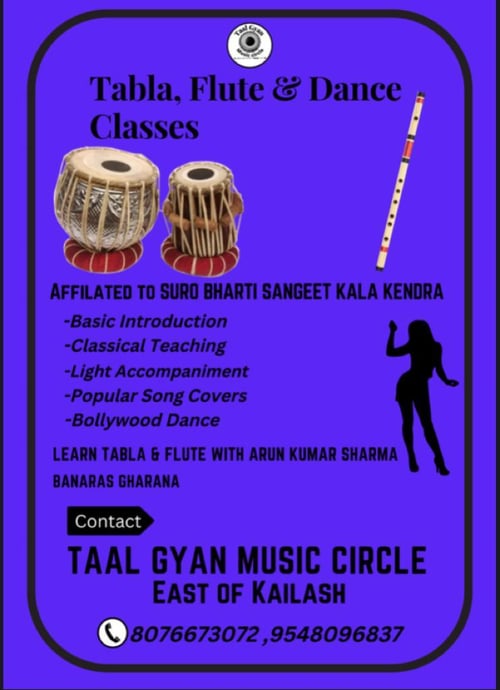 Taal Gyan Music Circle-Tabla Flute & Dance Classes