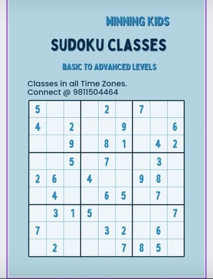 Winning Kids-SUDOKU CLASSES